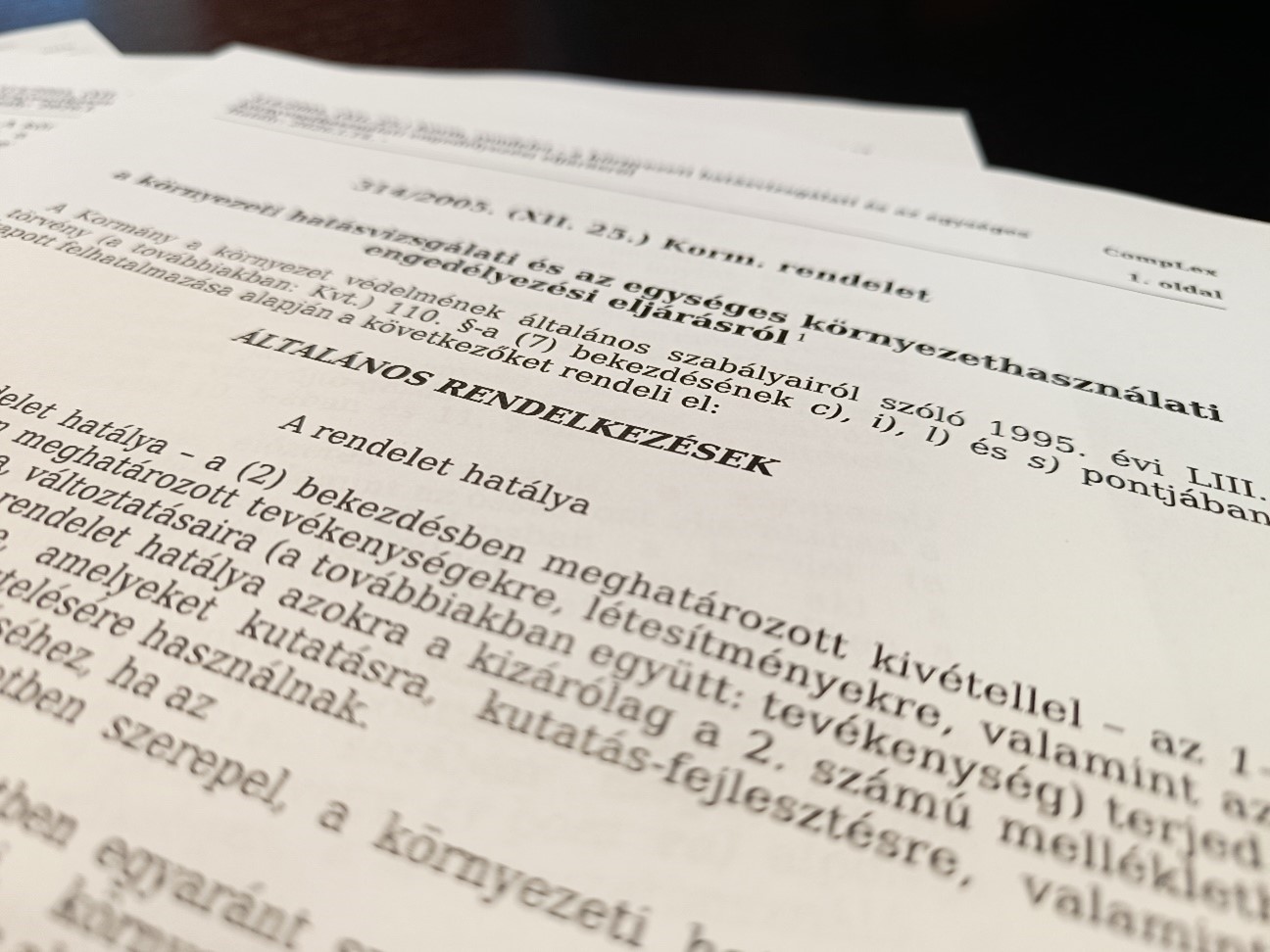 Környezetvédelmi rendelet